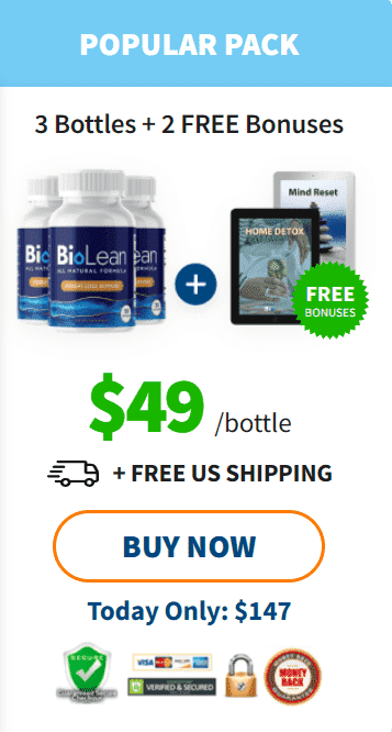 Buy BioLean Three Bottles With Free Bonuses